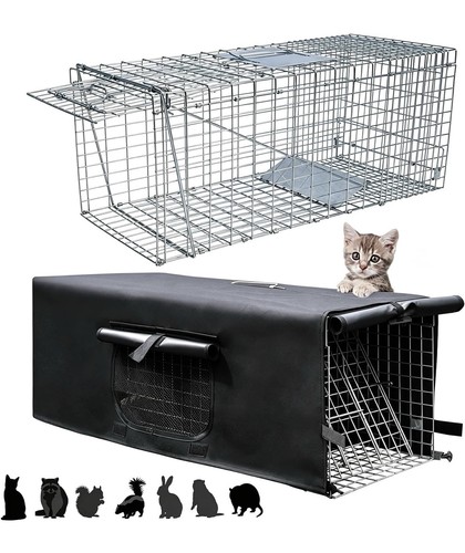 Cat trap cage with - trap,