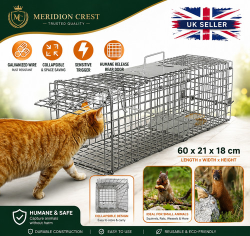 Humane live animal trap - animal, cage