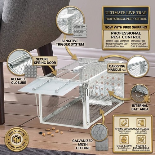 Rat trap mouse - catcher, humane