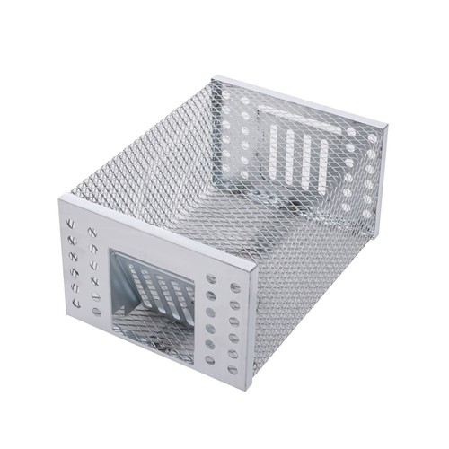 Silver rat trap - rat,