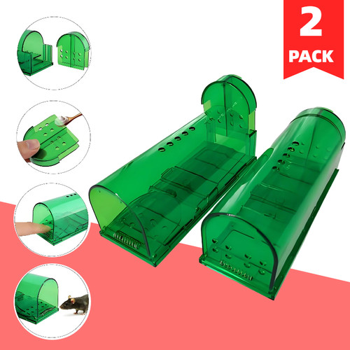 2pk humane rat trap cage - humane,