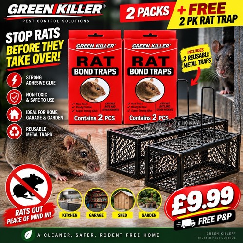 2pc rat catcher spring cage - 2pc,